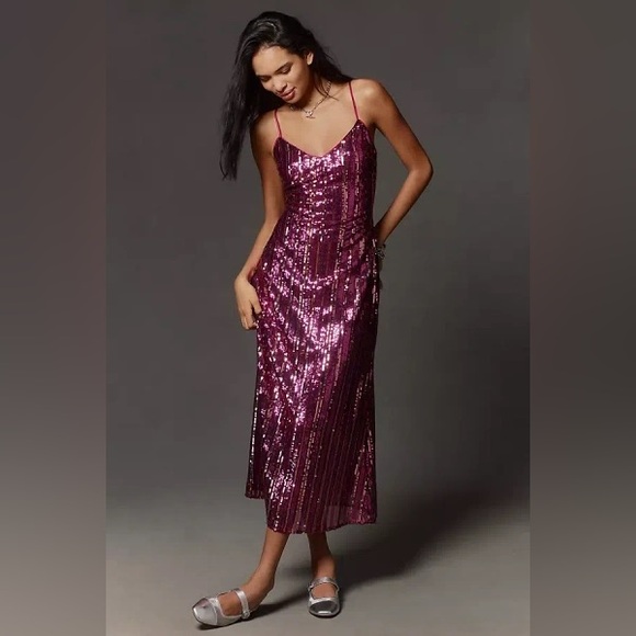 Anthropologie Dresses & Skirts - Anthropologie Sequin Midi Dress